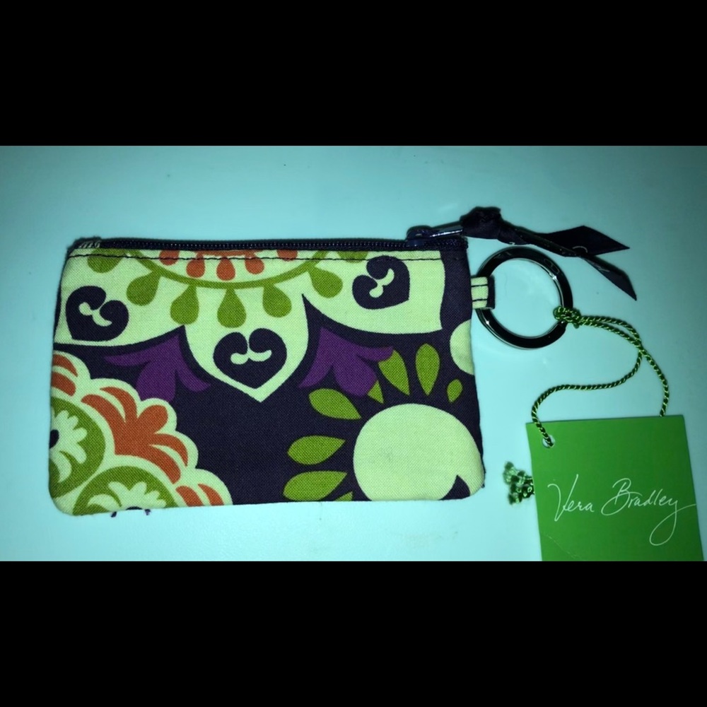 *Vera Bradley Zip ID Case in Plum Crazy*NWT*